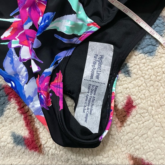 Bathing Suit Swim St John's Bay Tummy Control - Picture 5 of 9